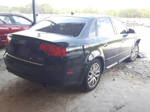 WAUAF78E18A164808 - 2008 AUDI A4 2.0T BLACK photo 4