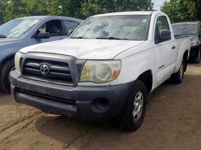 5TENX22N66Z312046 - 2006 TOYOTA TACOMA WHITE photo 2