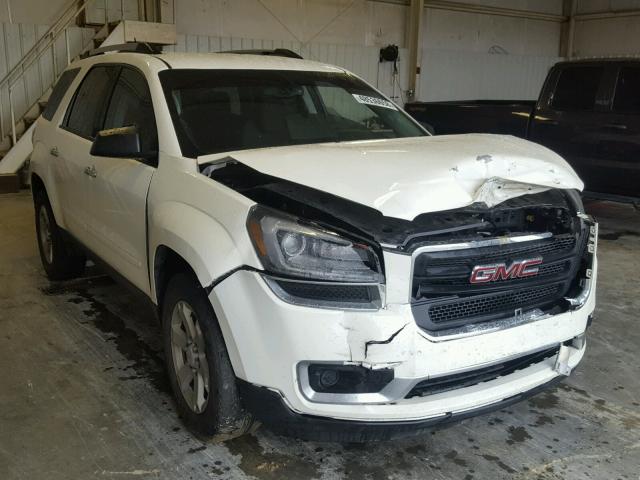 1GKKRPKD8EJ322754 - 2014 GMC ACADIA SLE WHITE photo 1