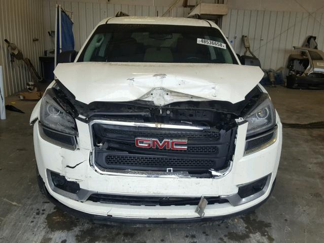 1GKKRPKD8EJ322754 - 2014 GMC ACADIA SLE WHITE photo 9