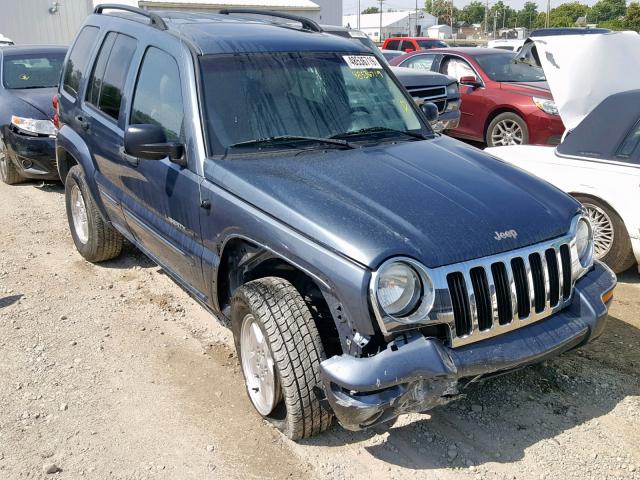 1J8GL58K82W193337 - 2002 JEEP LIBERTY LI BLUE photo 1