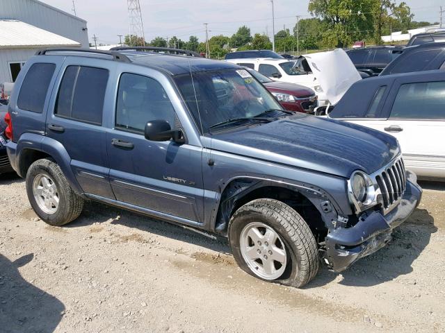 1J8GL58K82W193337 - 2002 JEEP LIBERTY LI BLUE photo 9