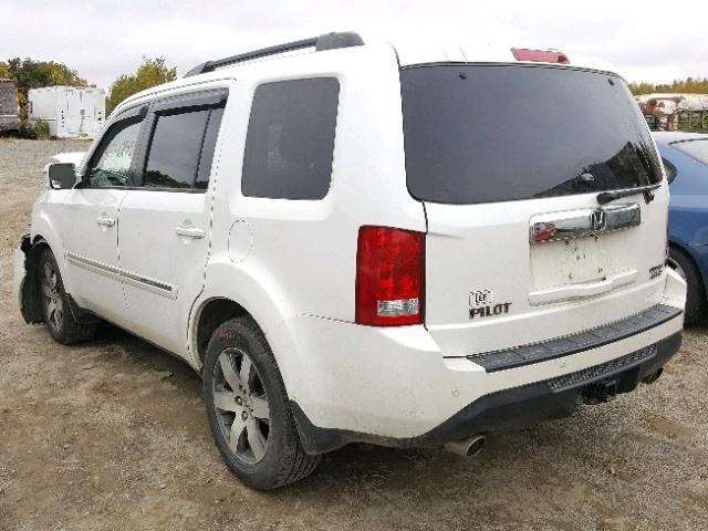 5FNYF4H94DB033747 - 2013 HONDA PILOT TOUR WHITE photo 3