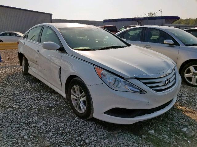 5NPEB4AC4EH845623 - 2014 HYUNDAI SONATA GLS WHITE photo 1