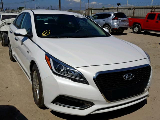 KMHE24L39HA068926 - 2017 HYUNDAI SONATA HYB WHITE photo 1