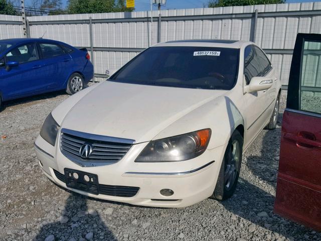 JH4KB16525C008309 - 2005 ACURA RL WHITE photo 2