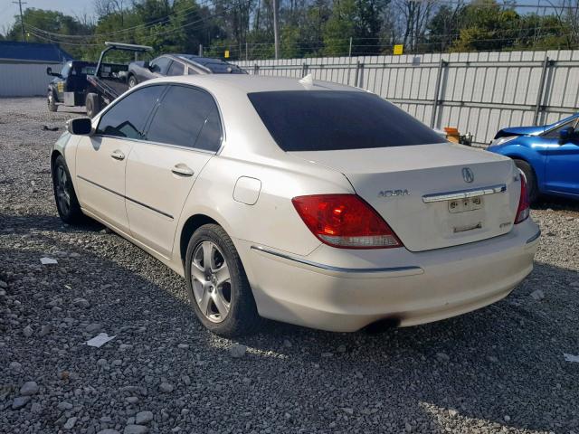 JH4KB16525C008309 - 2005 ACURA RL WHITE photo 3