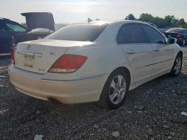 JH4KB16525C008309 - 2005 ACURA RL WHITE photo 4