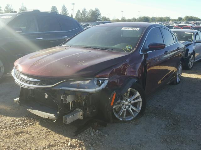 1C3CCCFB5HN507705 - 2017 CHRYSLER 200 LX MAROON photo 2