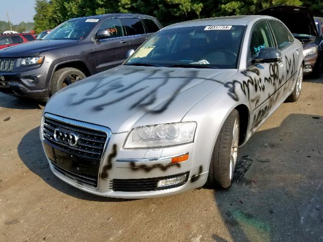 WAUMV94E19N003984 - 2009 AUDI A8 L QUATT SILVER photo 2