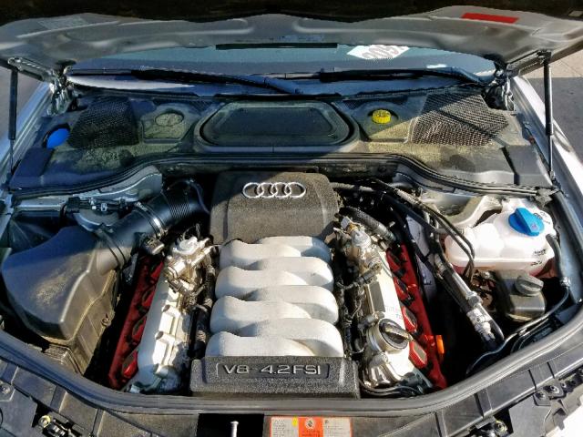 WAUMV94E19N003984 - 2009 AUDI A8 L QUATT SILVER photo 7