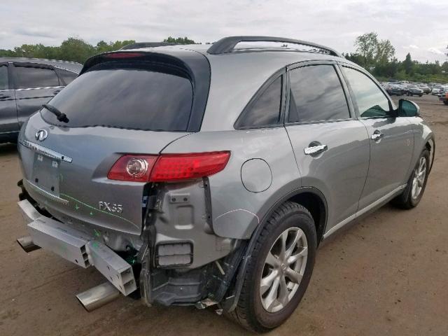 JNRAS08W76X209856 - 2006 INFINITI FX35 GRAY photo 4