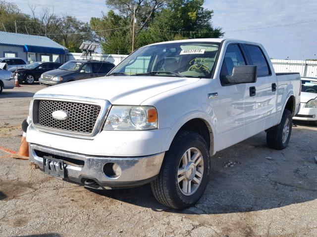 1FTPW14V66KC82313 - 2006 FORD F150 SUPER WHITE photo 2