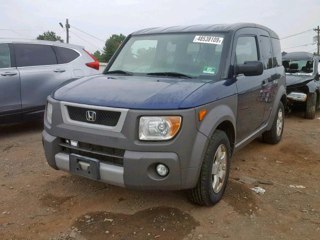 5J6YH28583L044297 - 2003 HONDA ELEMENT EX BLUE photo 2