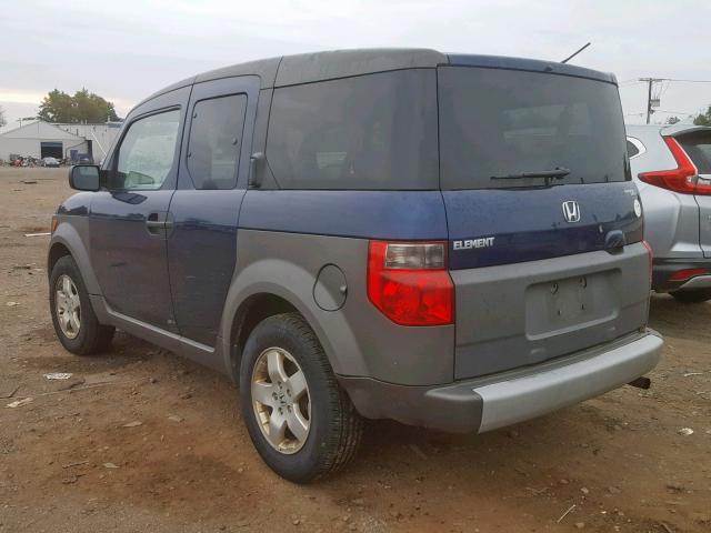 5J6YH28583L044297 - 2003 HONDA ELEMENT EX BLUE photo 3