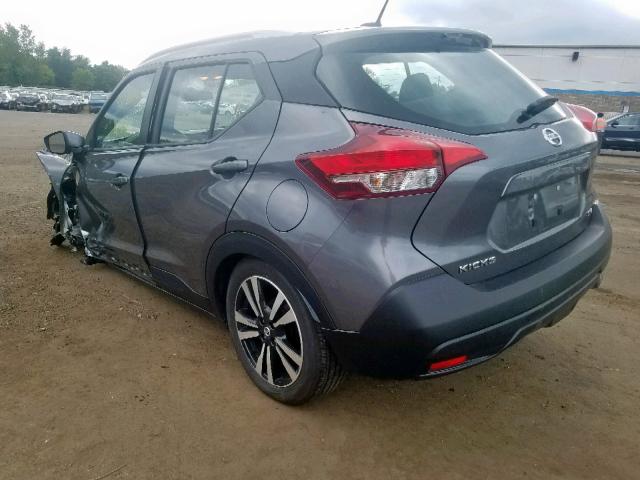 3N1CP5CU6KL529028 - 2019 NISSAN KICKS S GRAY photo 3