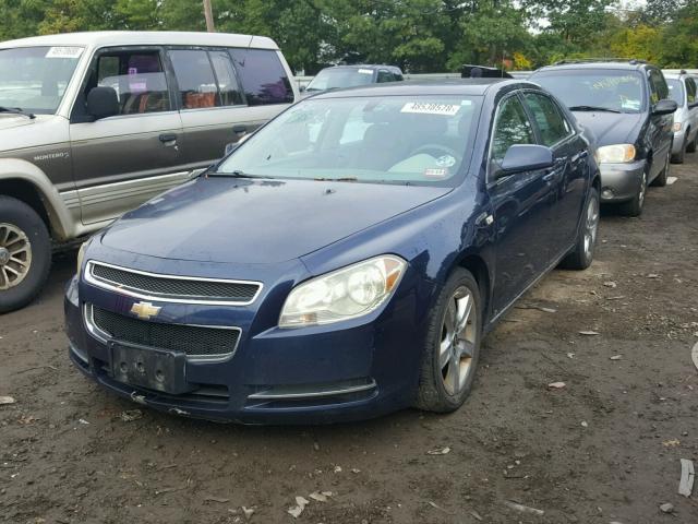 1G1ZH57B384208066 - 2008 CHEVROLET MALIBU 1LT BLUE photo 2