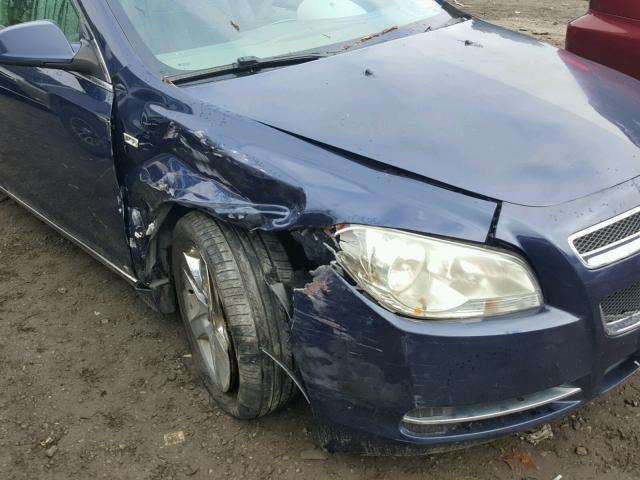 1G1ZH57B384208066 - 2008 CHEVROLET MALIBU 1LT BLUE photo 9