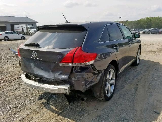 4T3BK11A19U020184 - 2009 TOYOTA VENZA CHARCOAL photo 4