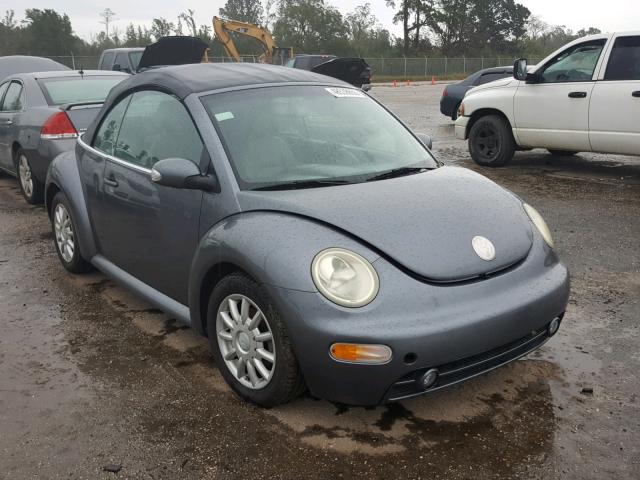 3VWCM31Y15M306780 - 2005 VOLKSWAGEN NEW BEETLE GRAY photo 1