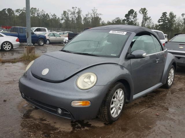 3VWCM31Y15M306780 - 2005 VOLKSWAGEN NEW BEETLE GRAY photo 2