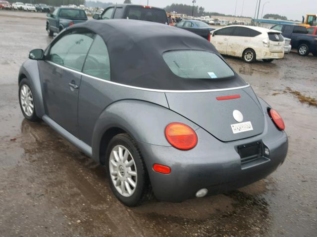 3VWCM31Y15M306780 - 2005 VOLKSWAGEN NEW BEETLE GRAY photo 3