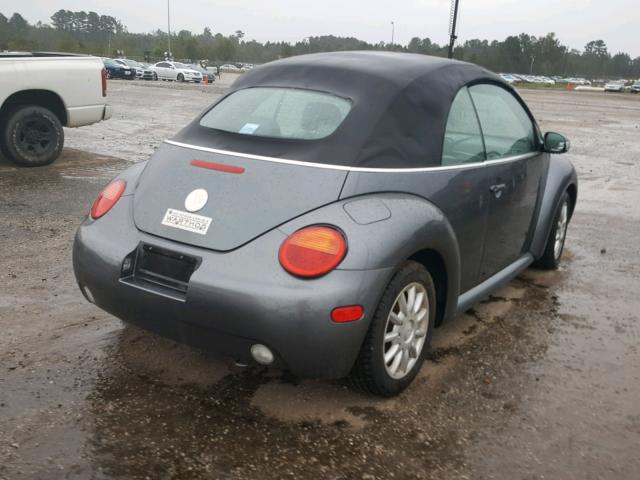 3VWCM31Y15M306780 - 2005 VOLKSWAGEN NEW BEETLE GRAY photo 4