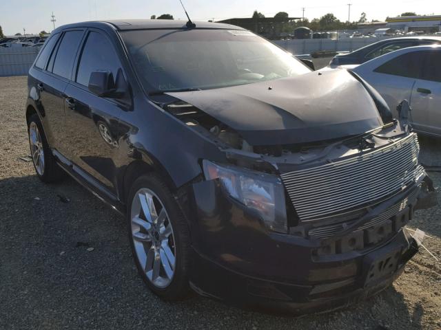 2FMDK30C59BA69507 - 2009 FORD EDGE SPORT BLACK photo 1