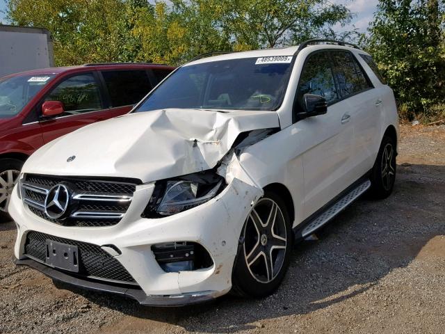 4JGDA5HB1JB073977 - 2018 MERCEDES-BENZ GLE 350 4M WHITE photo 2