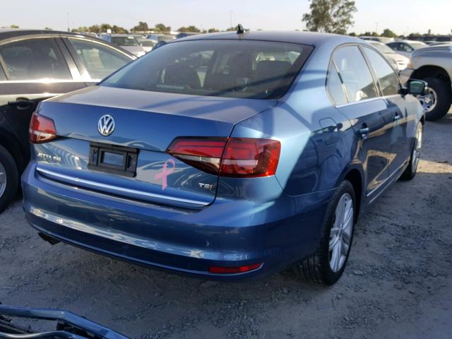 3VWL17AJ2HM256463 - 2017 VOLKSWAGEN JETTA SEL BLUE photo 4