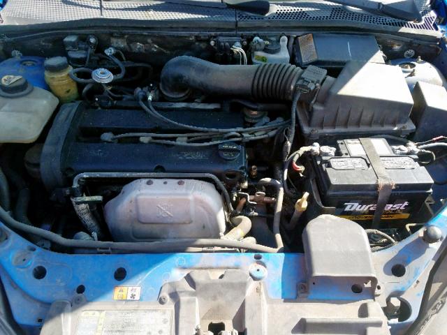 3FAFP37342R160723 - 2002 FORD FOCUS ZX5 BLUE photo 7