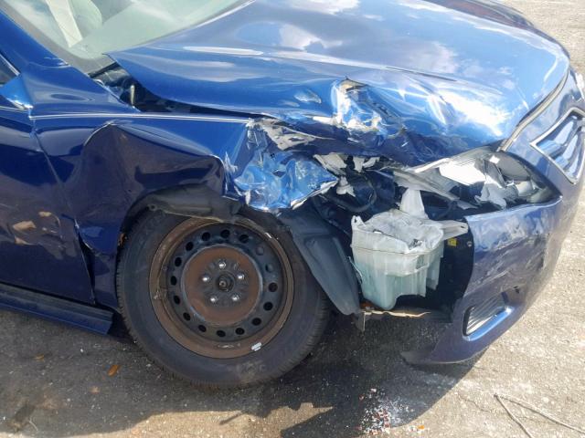 4T1BF3EK9BU596512 - 2011 TOYOTA CAMRY BASE BLUE photo 9