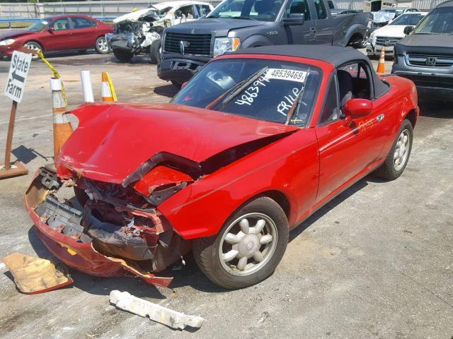 JM1NA3513P1419616 - 1993 MAZDA MX-5 MIATA RED photo 2