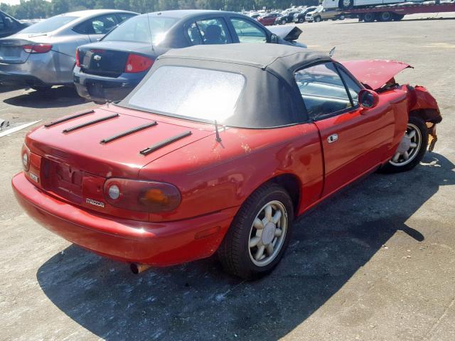 JM1NA3513P1419616 - 1993 MAZDA MX-5 MIATA RED photo 4