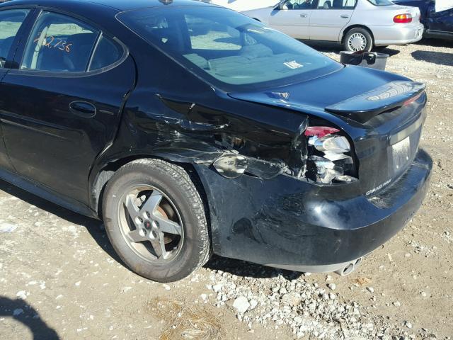 2G2WS522541144688 - 2004 PONTIAC GRAND PRIX BLACK photo 9