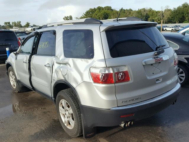 1GKKRNED2CJ229273 - 2012 GMC ACADIA SLE SILVER photo 3