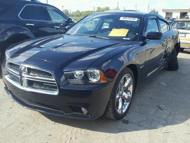 2C3CDXCT2CH191005 - 2012 DODGE CHARGER R/ BLUE photo 2