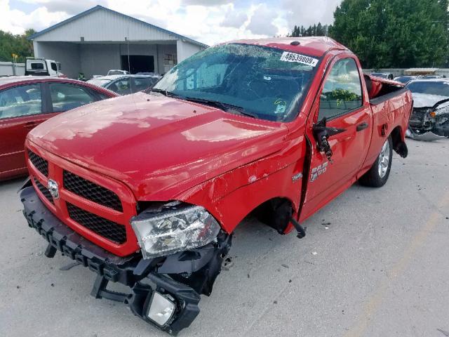 3C6JR6AT9KG563477 - 2019 RAM 1500 CLASS RED photo 2