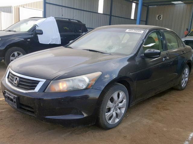 1HGCP26848A008563 - 2008 HONDA ACCORD EXL BLACK photo 2