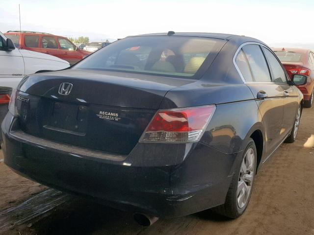 1HGCP26848A008563 - 2008 HONDA ACCORD EXL BLACK photo 4