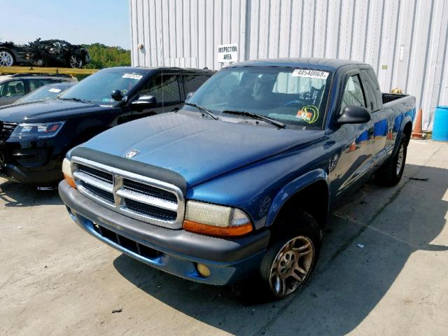 1B7GG32N92S639232 - 2002 DODGE DAKOTA SPO BLUE photo 2