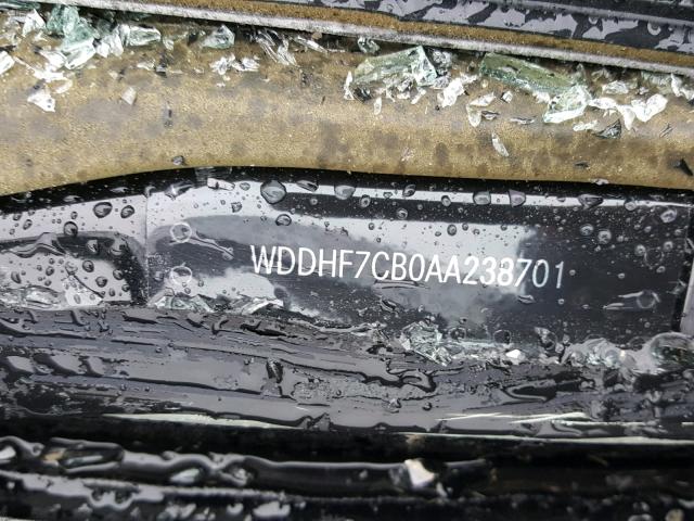 WDDHF7CB0AA238701 - 2010 MERCEDES-BENZ E 550 BLACK photo 10