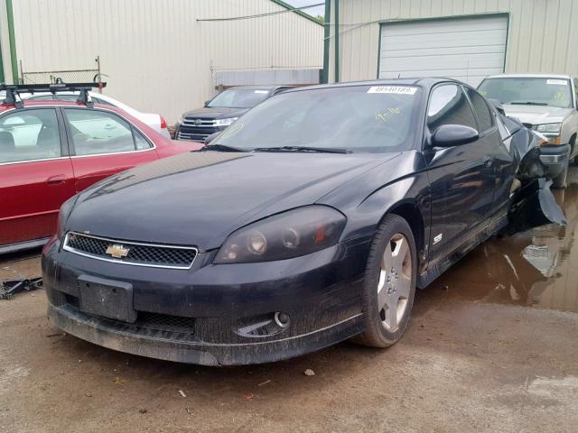 2G1WL16C769388313 - 2006 CHEVROLET MONTE CARL შავი ფოტო 2