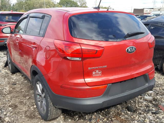 KNDPB3AC6E7564348 - 2014 KIA SPORTAGE B RED photo 3