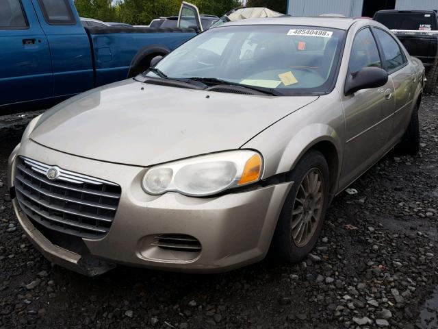 1C3EL46XX4N289278 - 2004 CHRYSLER SEBRING LX GOLD photo 2