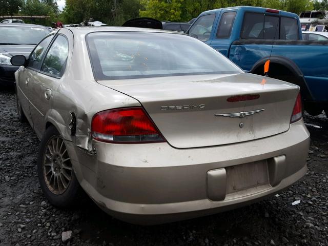 1C3EL46XX4N289278 - 2004 CHRYSLER SEBRING LX GOLD photo 3