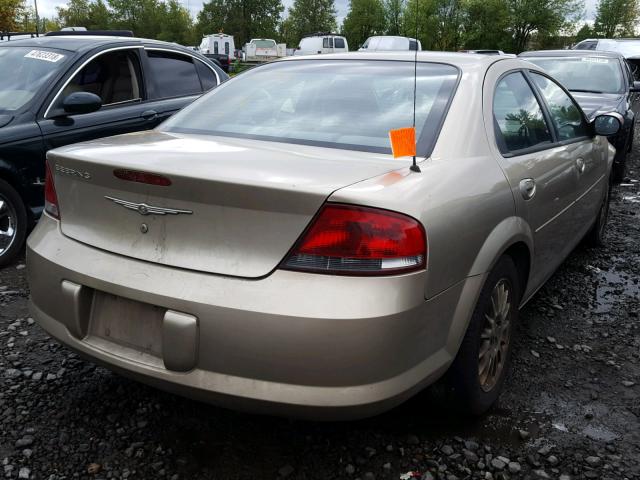 1C3EL46XX4N289278 - 2004 CHRYSLER SEBRING LX GOLD photo 4