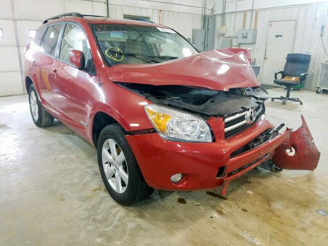 JTMBK31V375015569 - 2007 TOYOTA RAV4 LIMIT RED photo 1