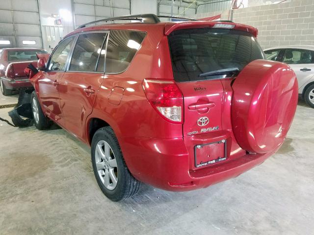 JTMBK31V375015569 - 2007 TOYOTA RAV4 LIMIT RED photo 3