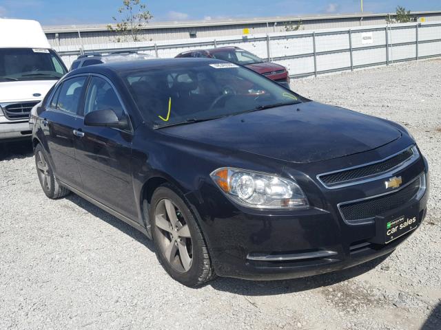 1G1ZC5EU5CF346286 - 2012 CHEVROLET MALIBU 1LT BLACK photo 1